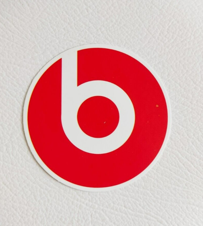 Beats Headphones Waterproof Logo Decal Sticker 2.25"x2.25"