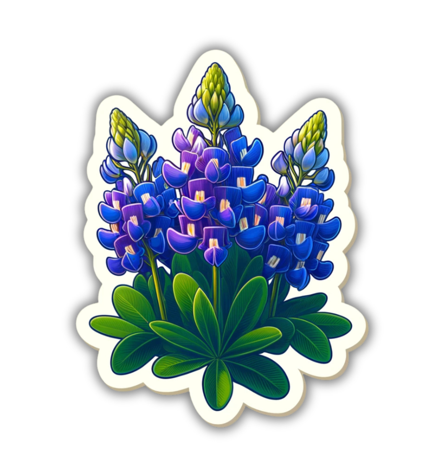 Texas Bluebonnets Fridge Magnet or Laptop Sticker