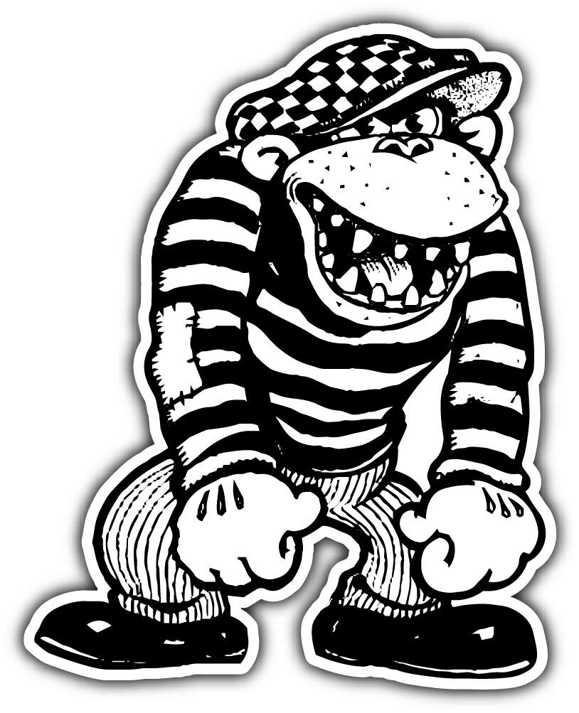 Gus Gorilla Cartoon Vinyl Sticker Car Laptop Phone Wall art
