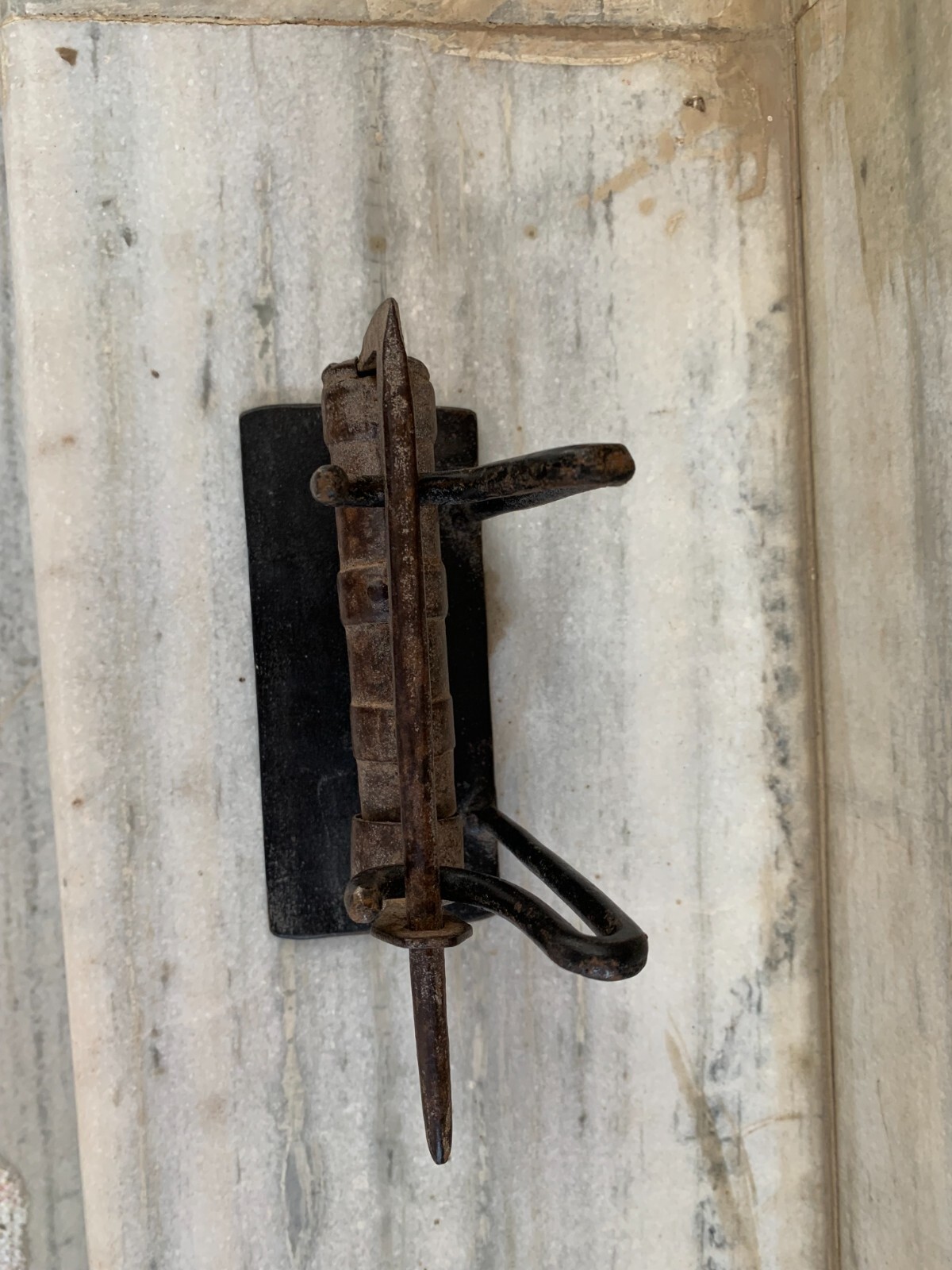 Global Views A Chores Antique Lock & Without Key on Stand home Decor