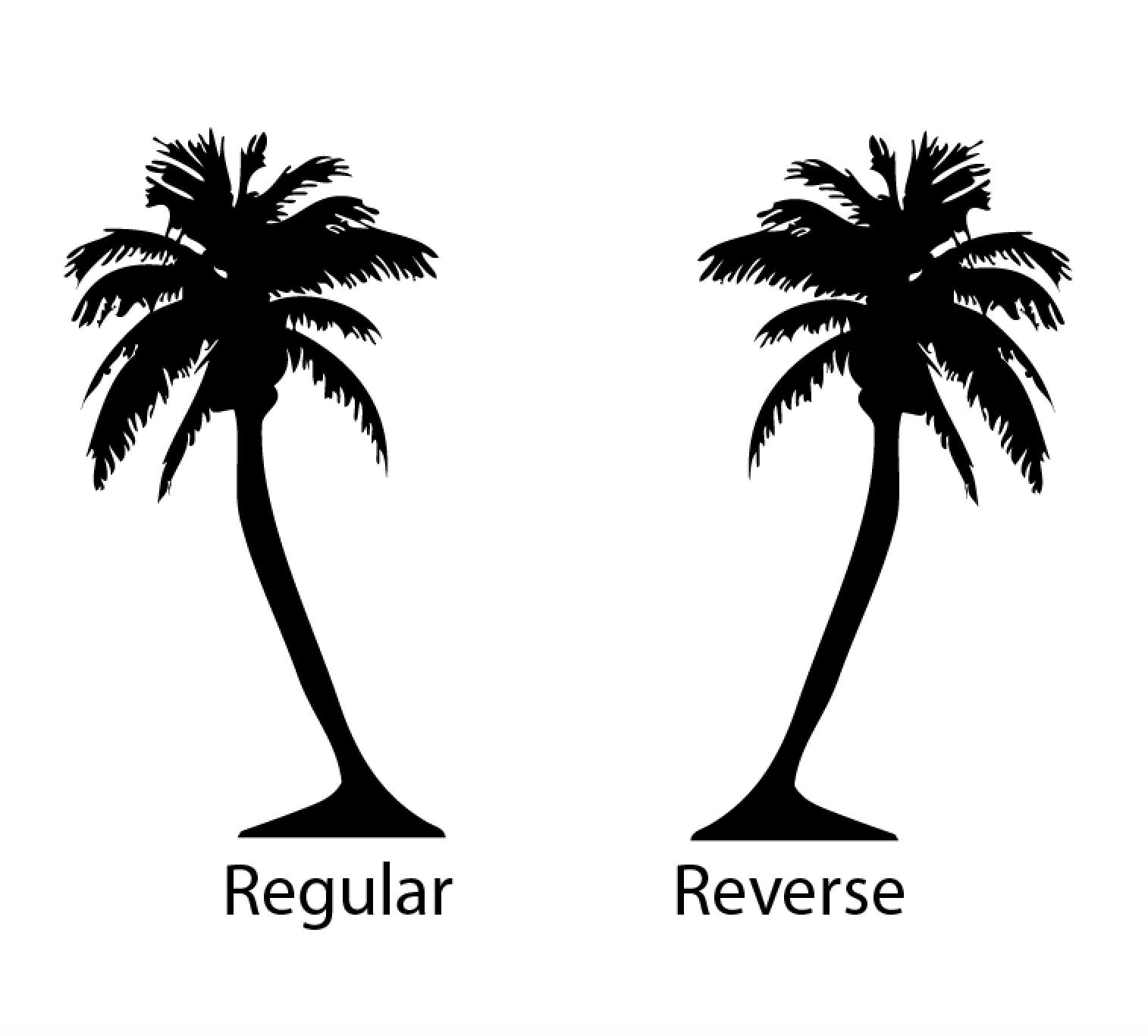 Large Palm Tree Wall Decal Sticker. Nursery Room Tree Wall Sticker. #132