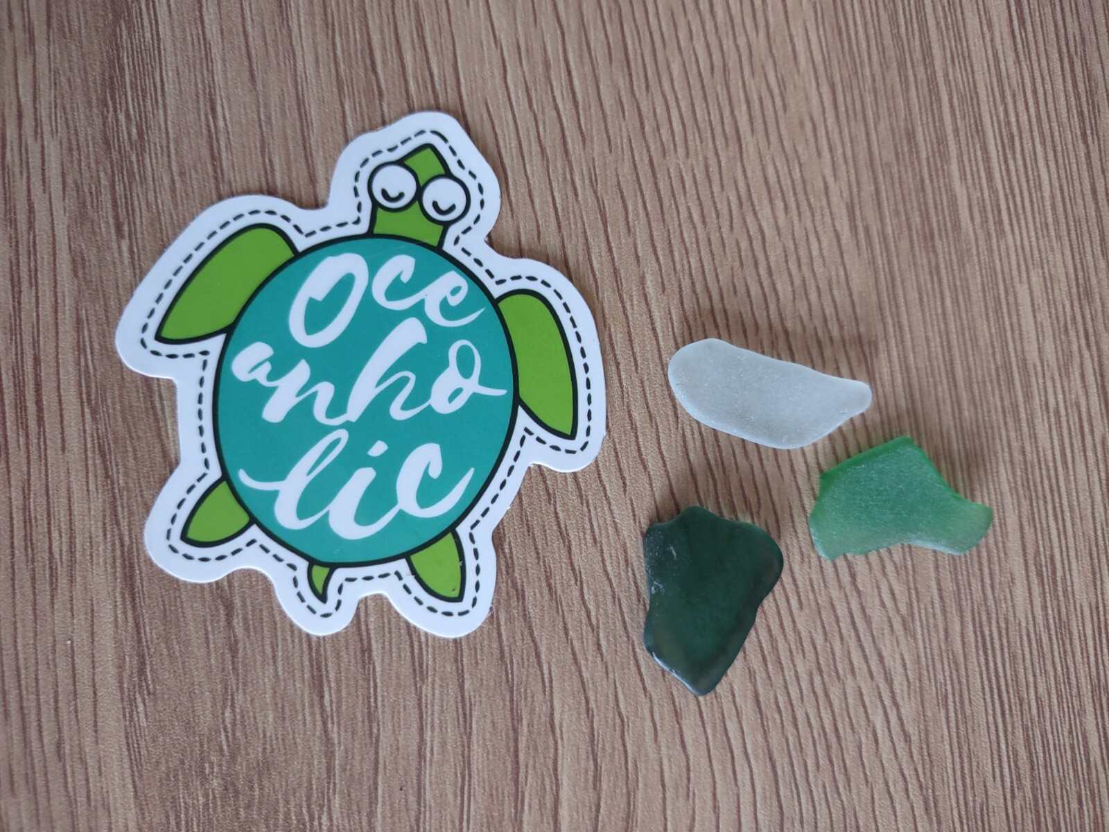 Super Cute & Funny Oceanholic Turtle StickerBrand New