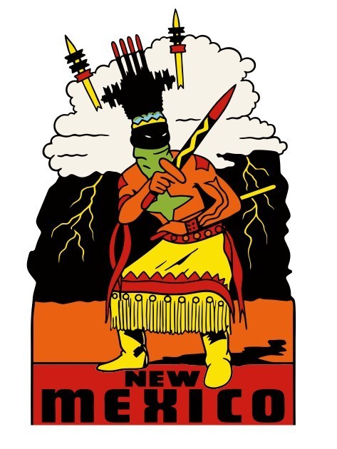 New Mexico Vintage Style Sticker Decal R8580
