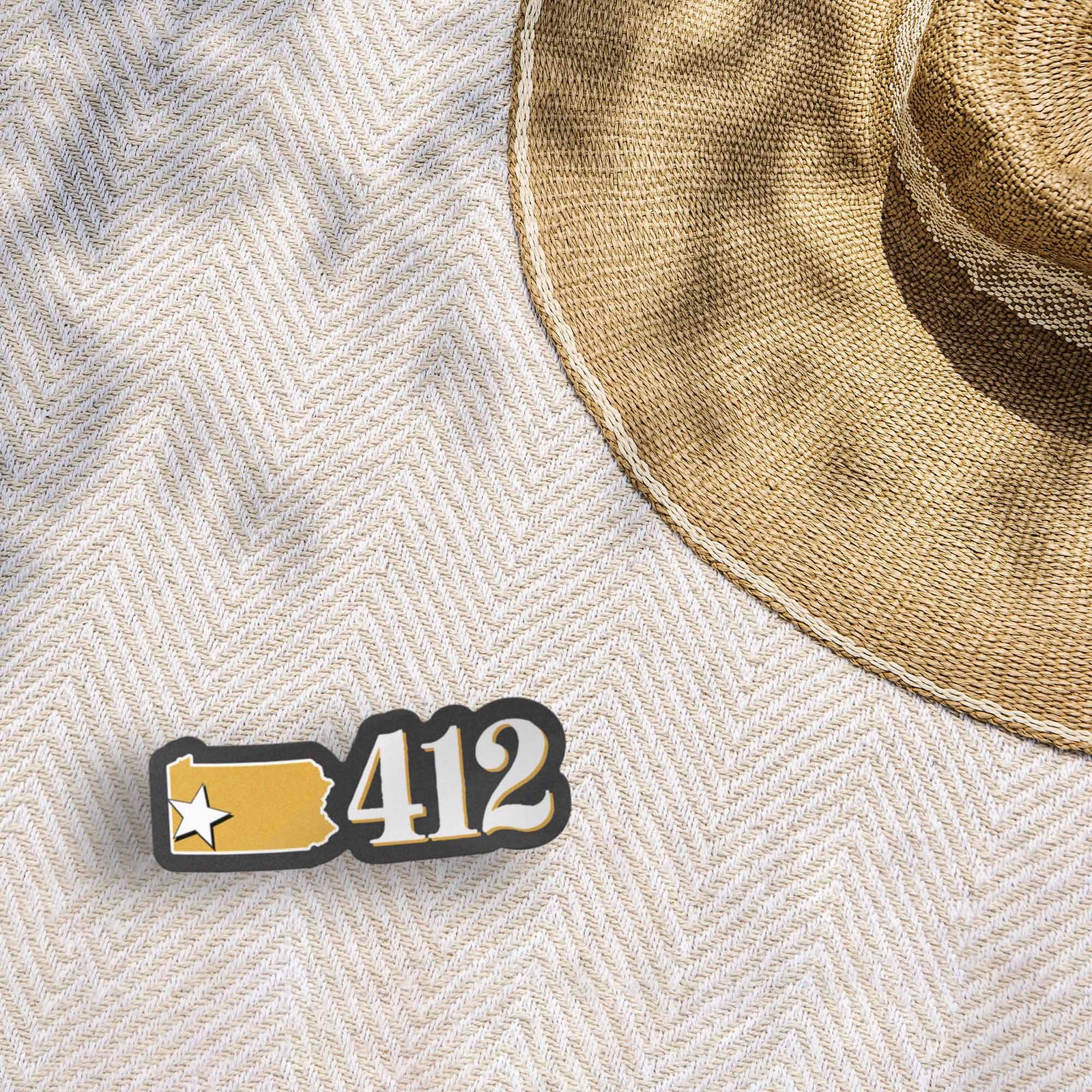 412 Area Code Pittsburgh Sticker – PGH Pennsylvania Decal