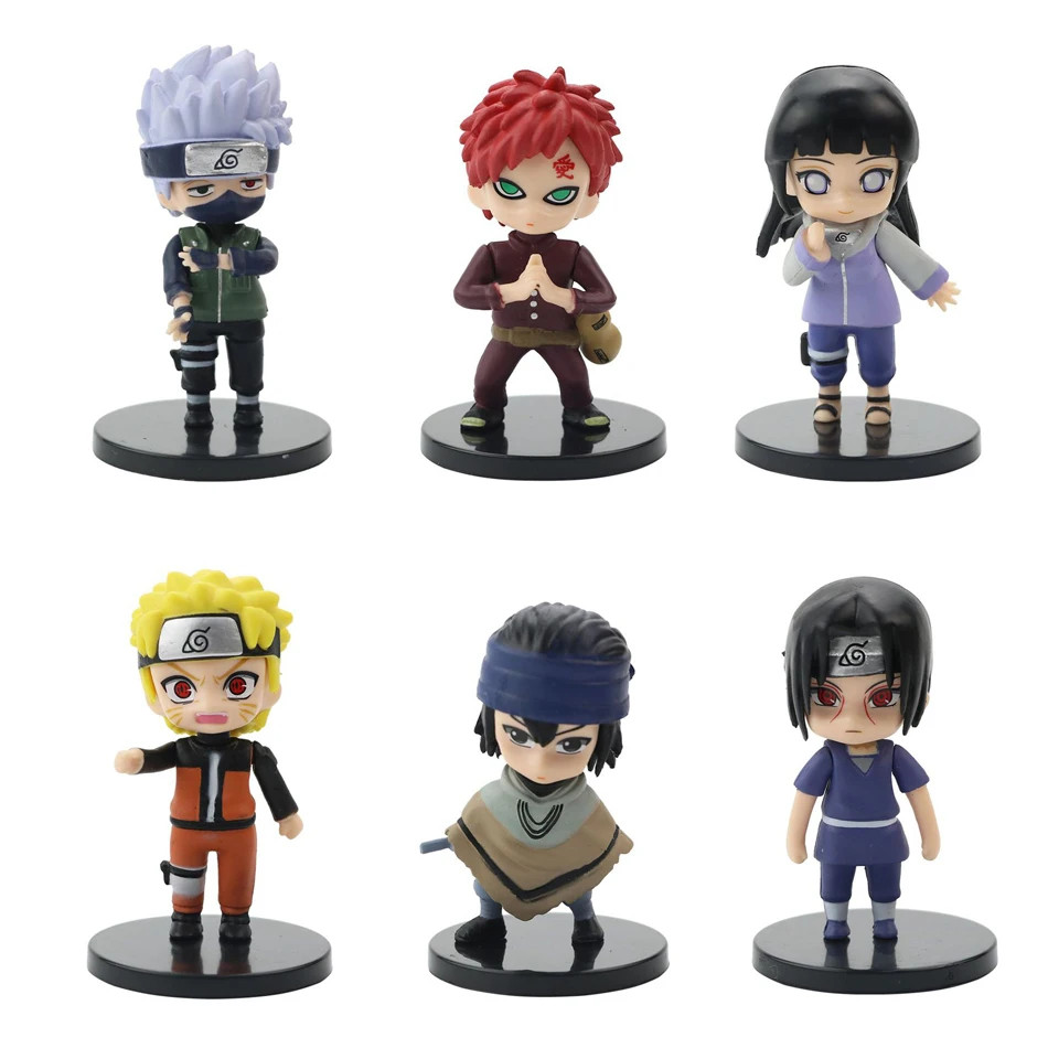 12 Pcs/Set Anime Naruto Kakashi Gaara PVC Action Figure Collectible Toy Gifts