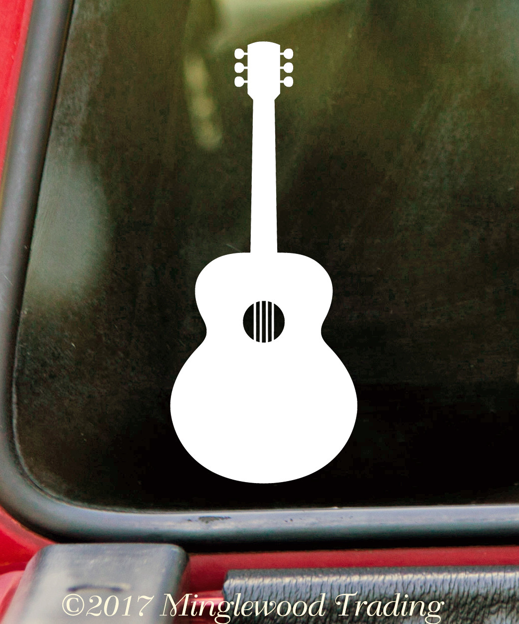 Acoustic Guitar – Vinyl Decal Sticker – Bluegrass Folk Country Music