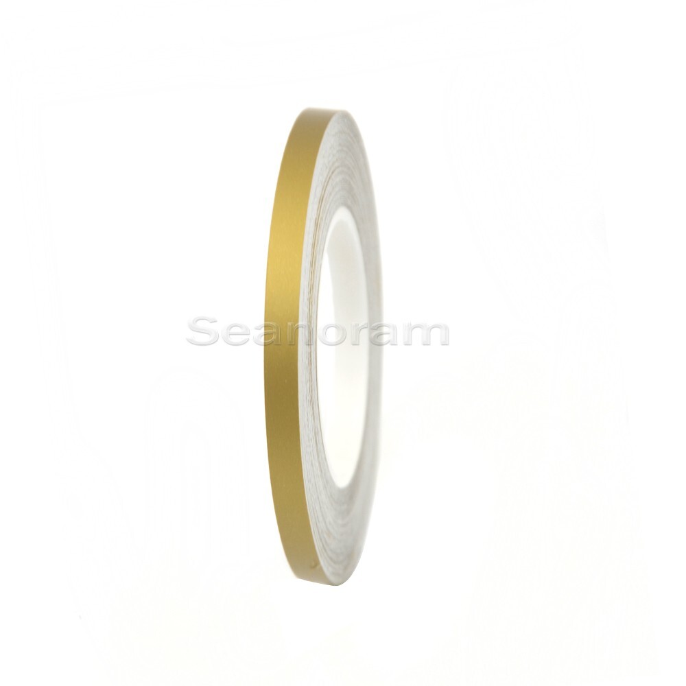 1/6" 4mm Matte Gold DIY Home Shop Bar Pinstriping Pin Stripe Line Decal Sticker
