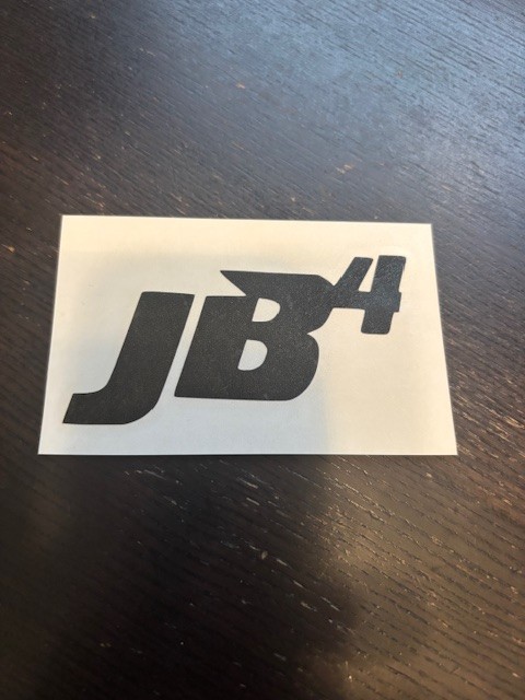 JB4 Decal Black 3.75"x1.5"