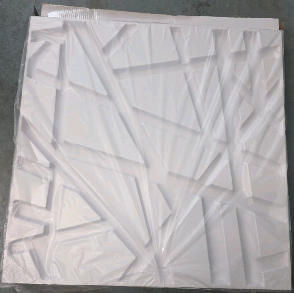 Art3d 3D Wall Panels Open Box 12 White Panels 19.6"×19.6"