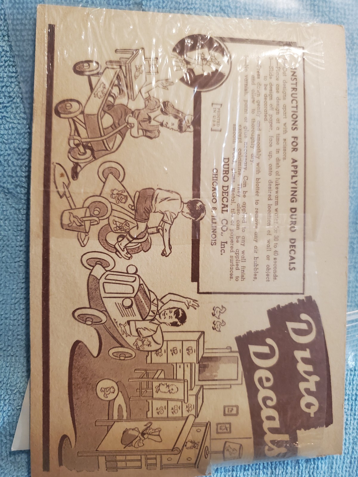 Vintage Lambs Sheep Duro Decals Transfer