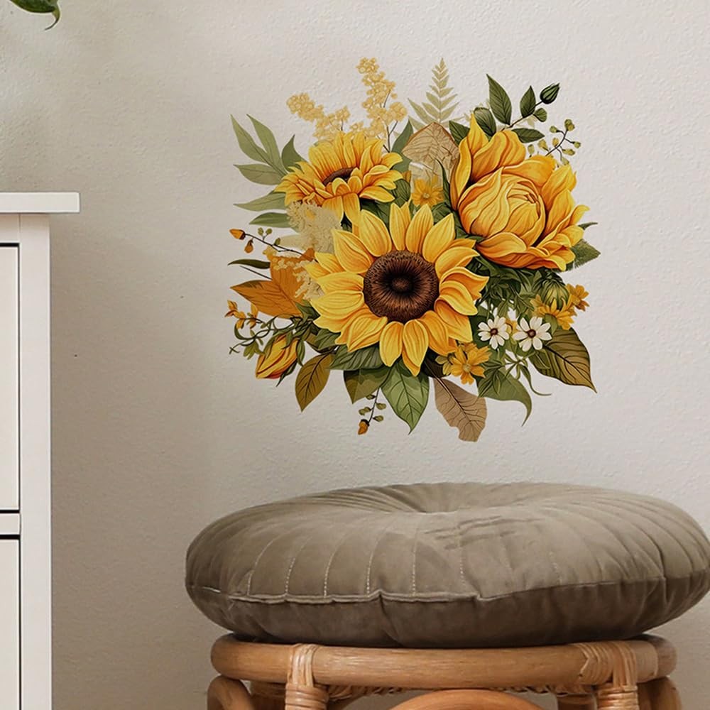 Sunflower Wall Decor Pack of 3 – 11.4×11.4 Inch for Inch, Multi