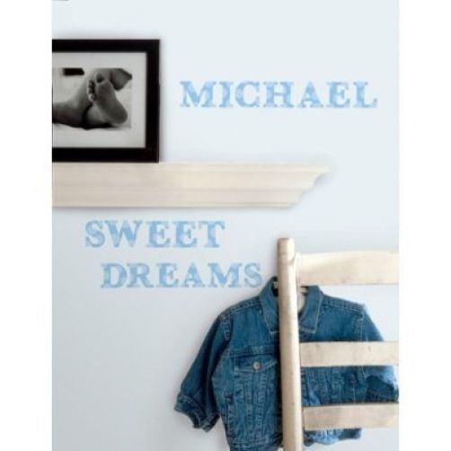 RoomMates Blue Polka Dotted 2.5" Peel and Stick Letters RMK1252SCS
