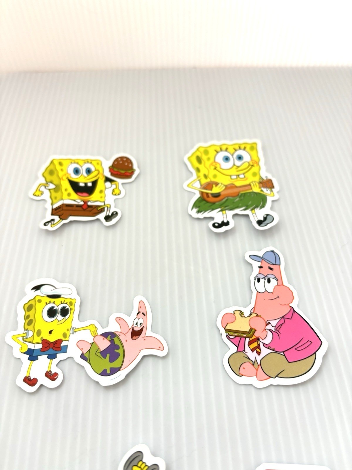 SpongeBob SquarePants 6pc Vinyl Stickers Lot Cartoon Water Bottle Laptop Decals