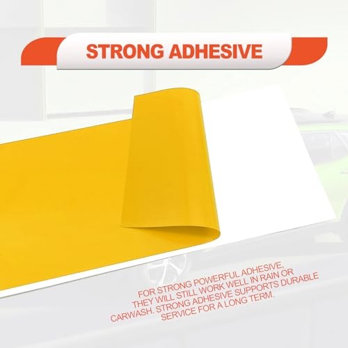 3PCS Gold Cut Your-Own Emblem Overlay DIY Decals for Chevy Compatible Yellow