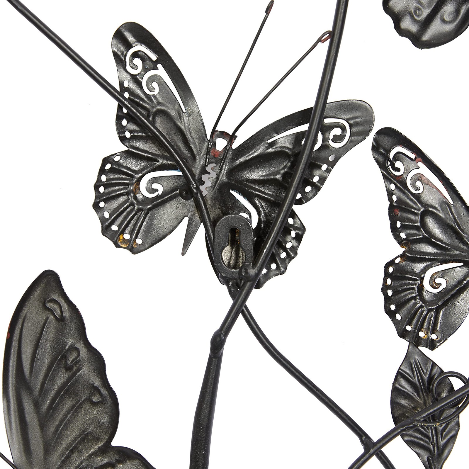 Deco 79 Metal Butterfly Home Wall Decor Indoor Outdoor Wall Sculpture with Sc…