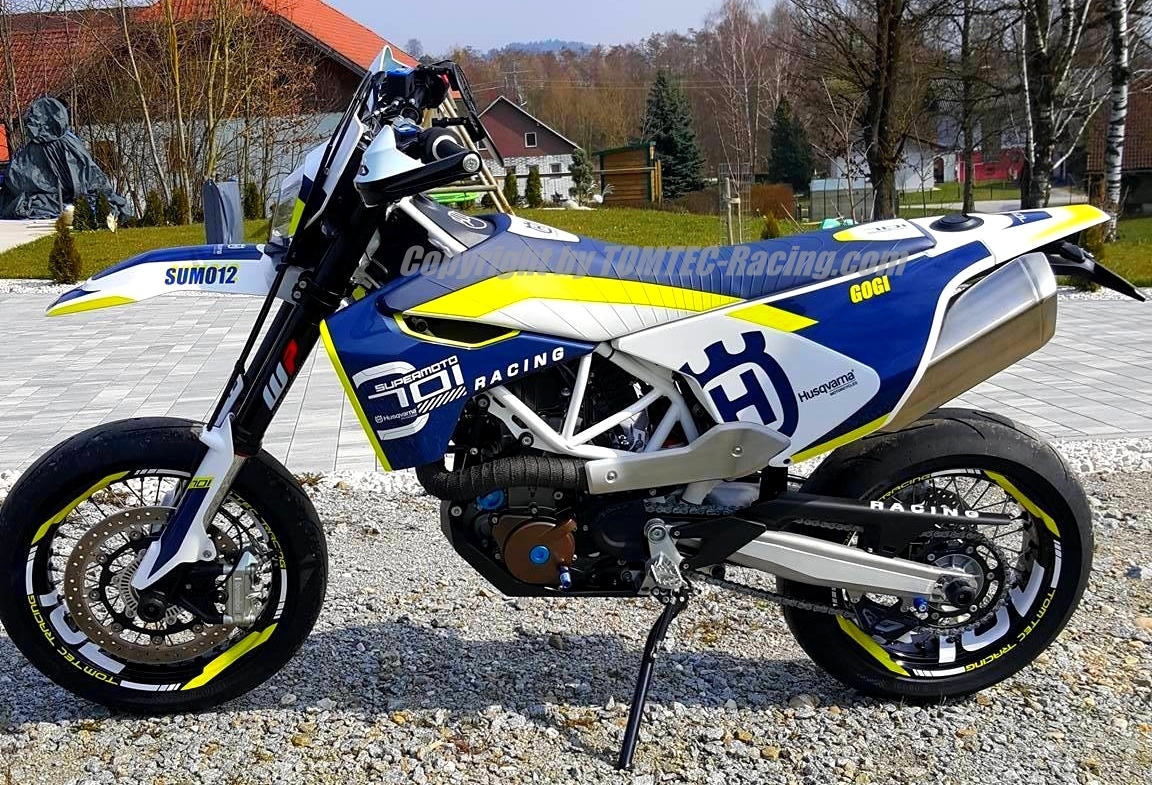Felgenringaufkleber Wheels Decor Rims Supermoto Husqvarna 701 FS Fe 450 501 610