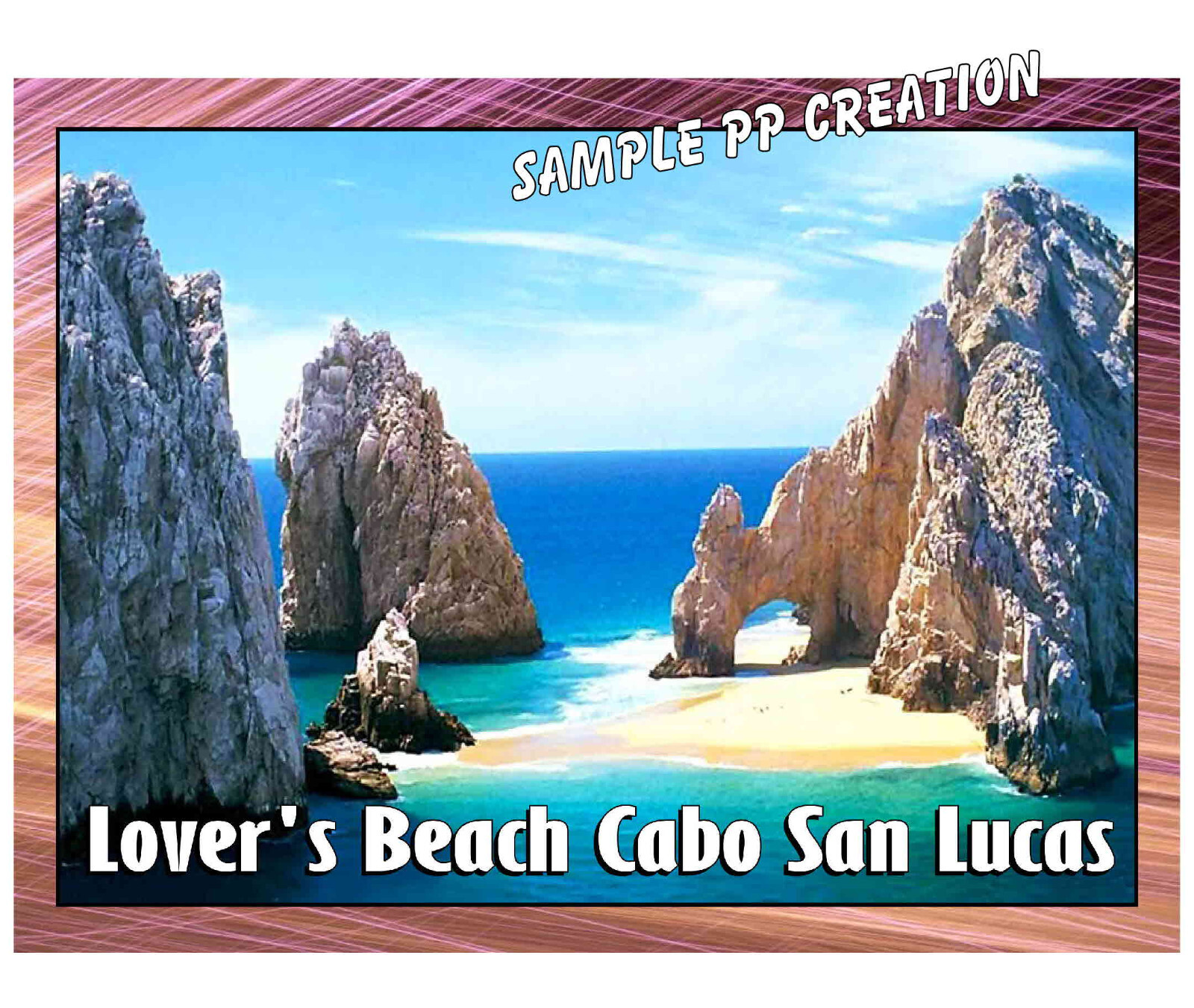 LOVER'S BEACH CABO SAN LUCAS photo fridge MAGNET 4 X 3 inches TRAVEL