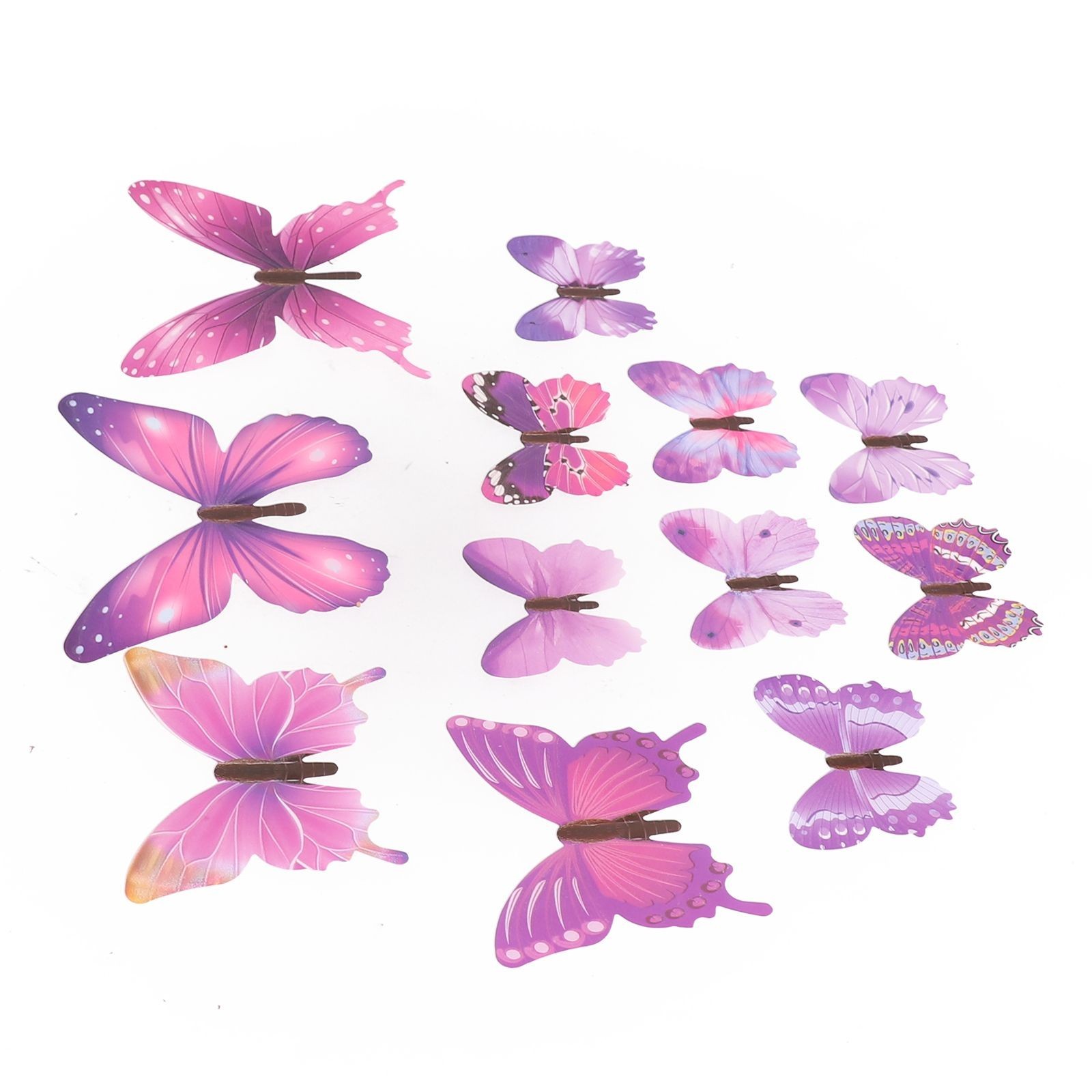 3D Stickers Three-dimensional Luminous Simulation Butterfly Luminous Sticker/PVC