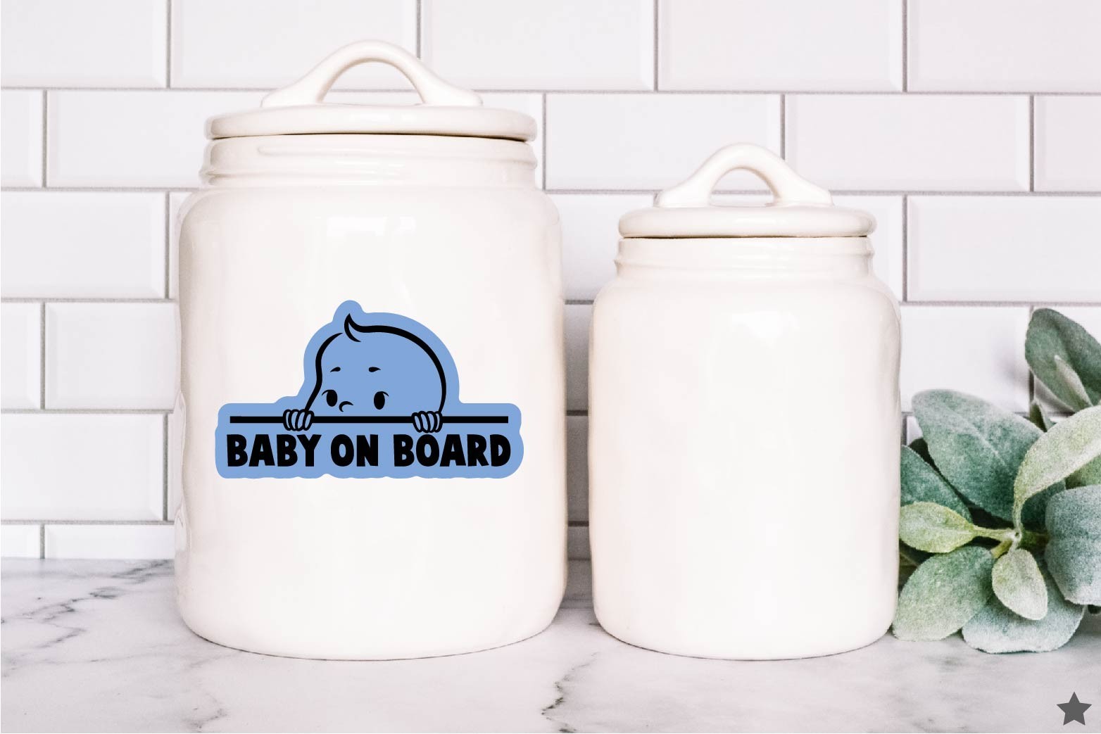 Baby On Board Decal Sticker Kids Parenting Car Warning Safety Drive Slow Down