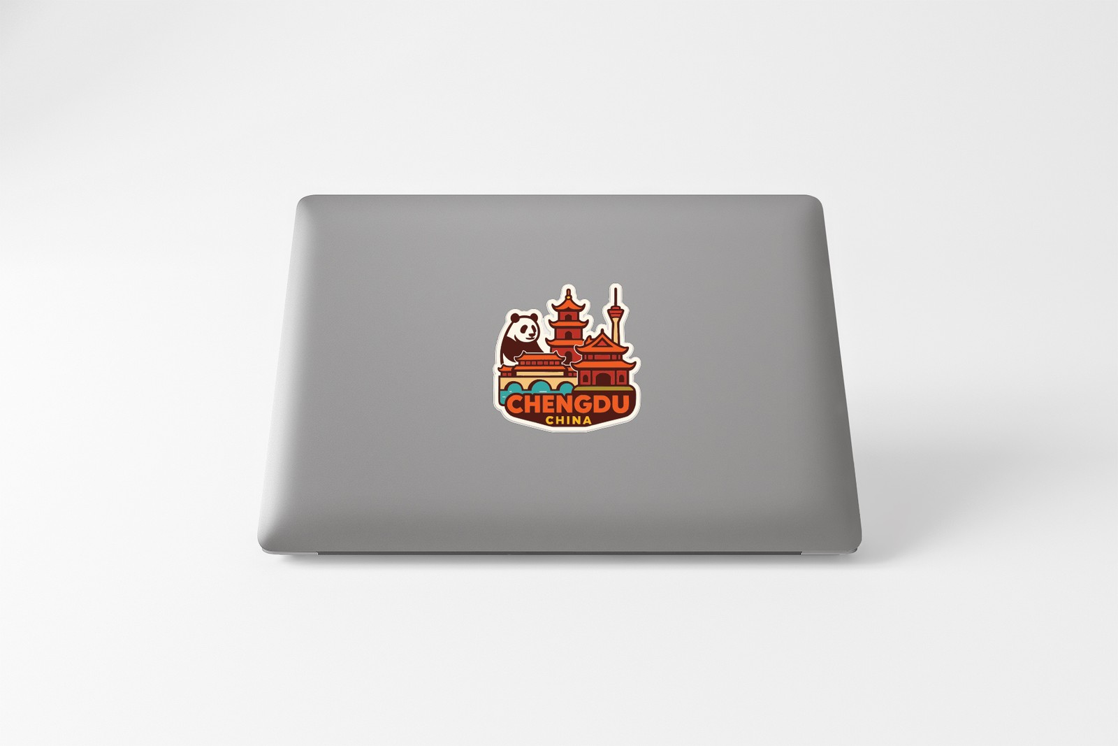 Chengdu China Sticker Decal Vinyl Die-Cut City Skyline Landmark Design