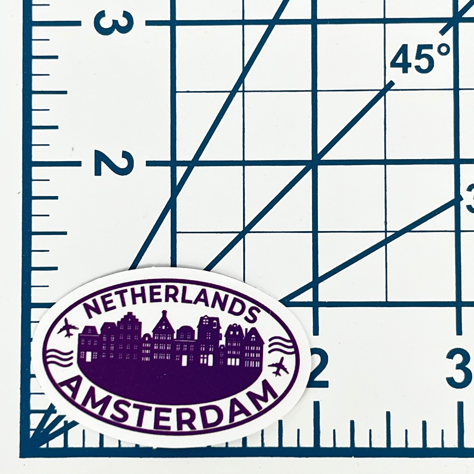 Amsterdam Netherlands Vinyl Sticker Travel Souvenir Luggage Laptop Graphic