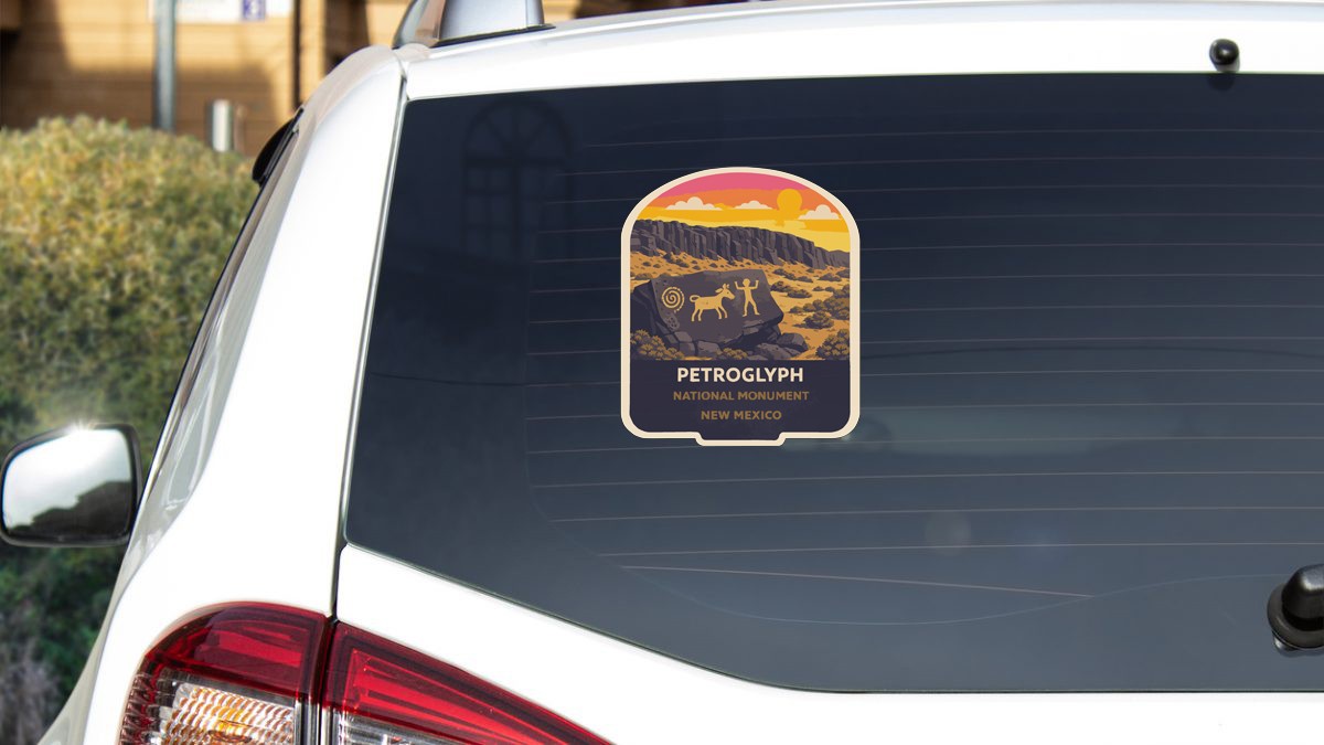 Petroglyph New Mexico Sticker Decal Vinyl Die-Cut US National Monuments Series