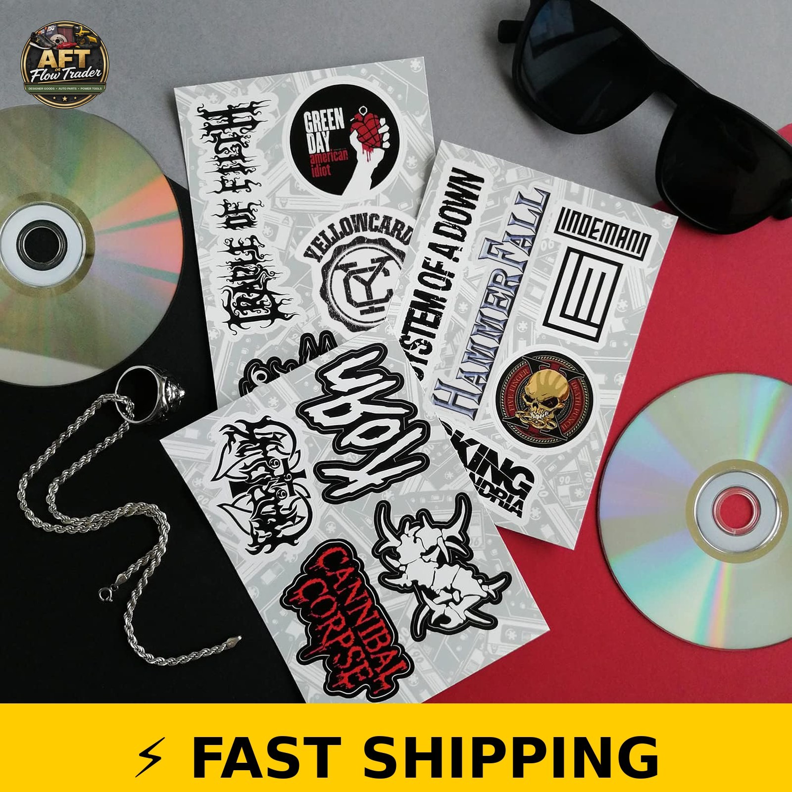 BulbaCraft Rock Band Stickers – Heavy Metal Vinyl Decals