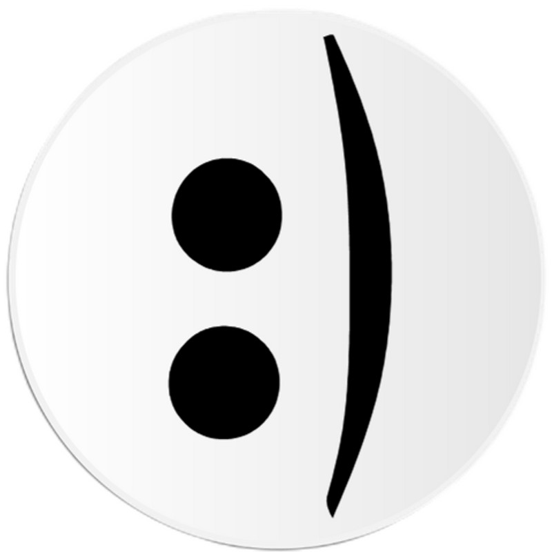 Smiley Face Emoticon – 100 Pack Circle Stickers 3" x 3" – Emoji