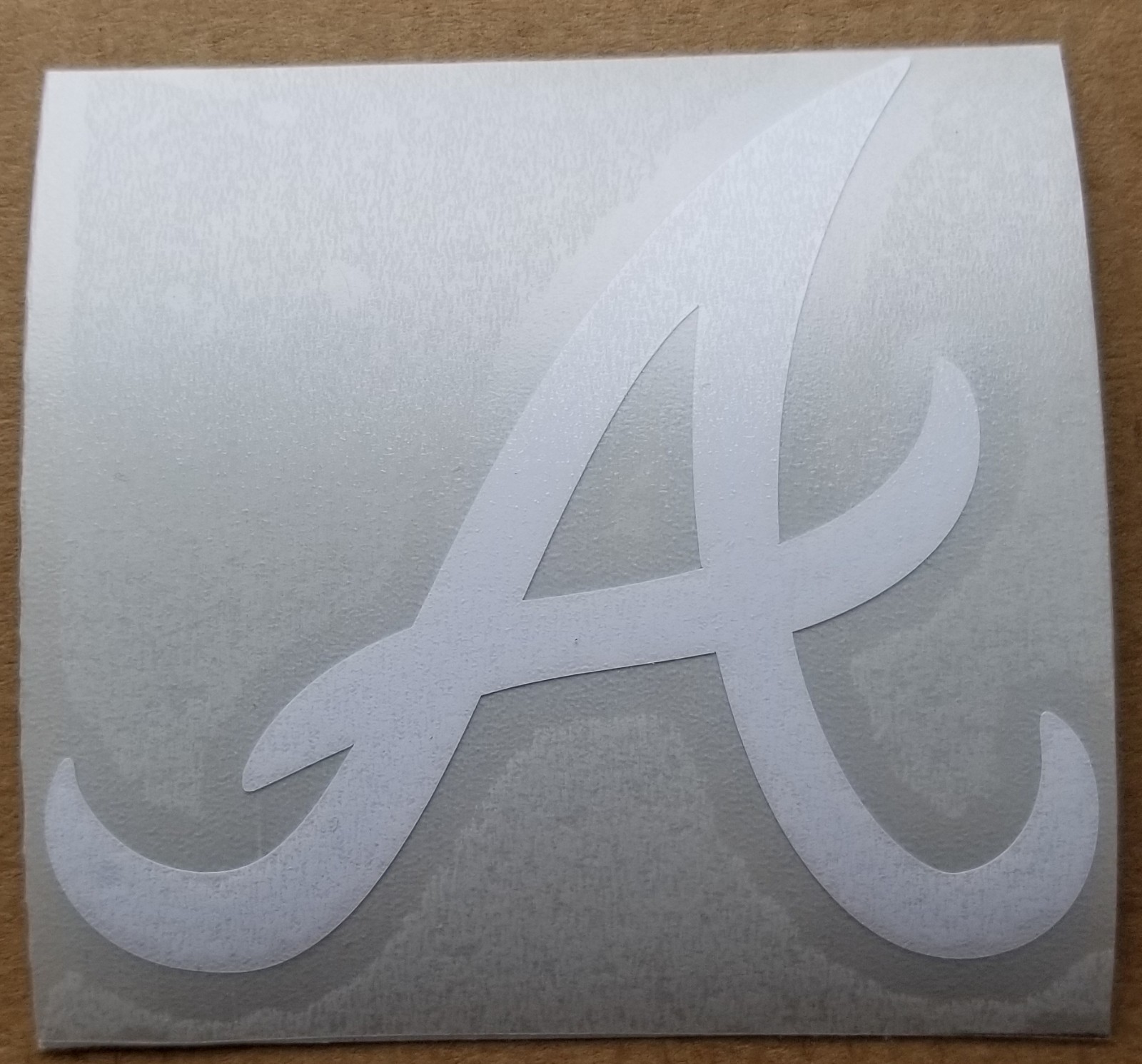 Atlanta Braves A 3" White or Blue Vinyl Decal Truck Car Window MLB baseball
