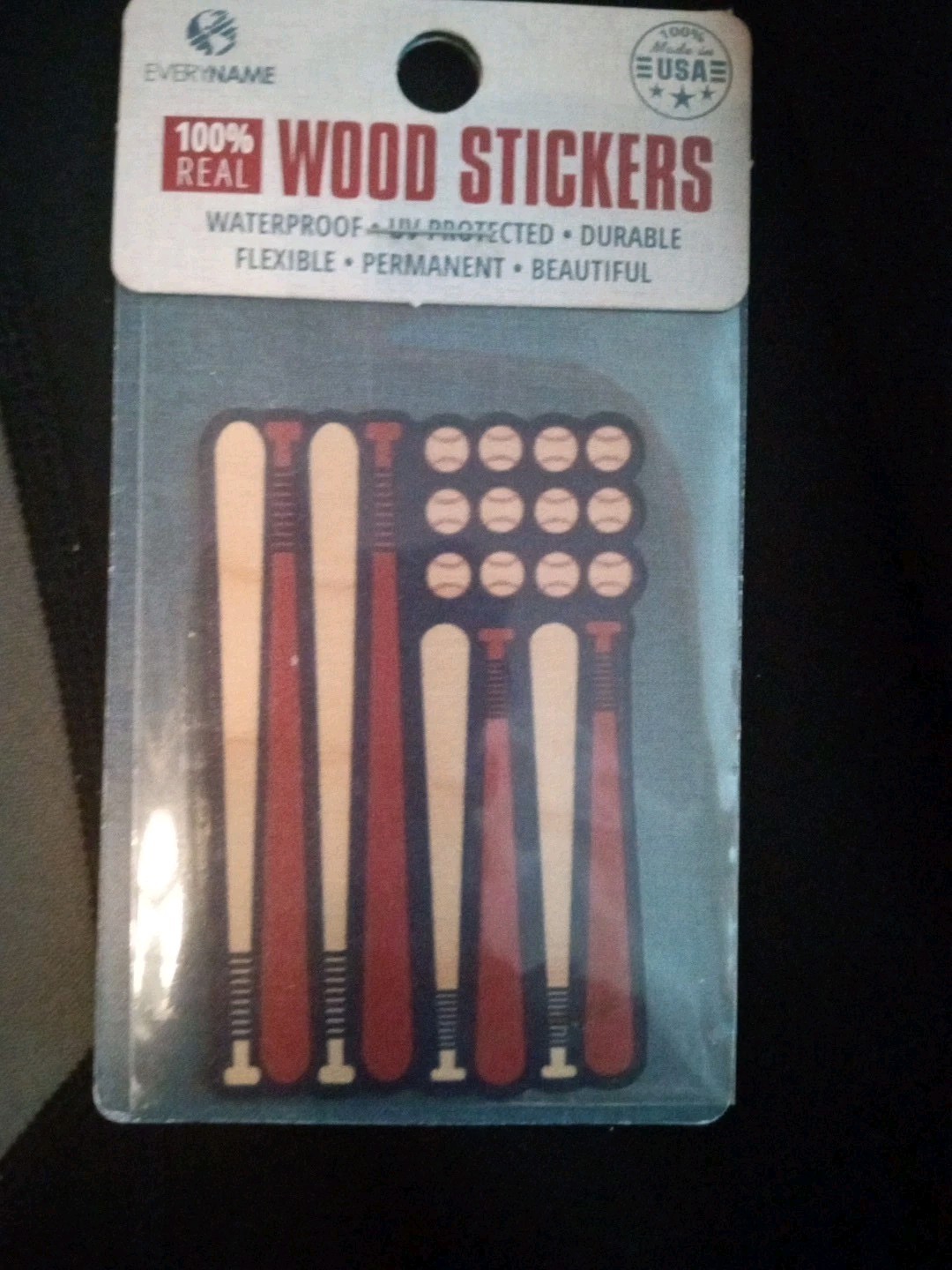 Flexible Wood Stickers Adheres To Flat Or Curved Surface Waterproof UV Protected