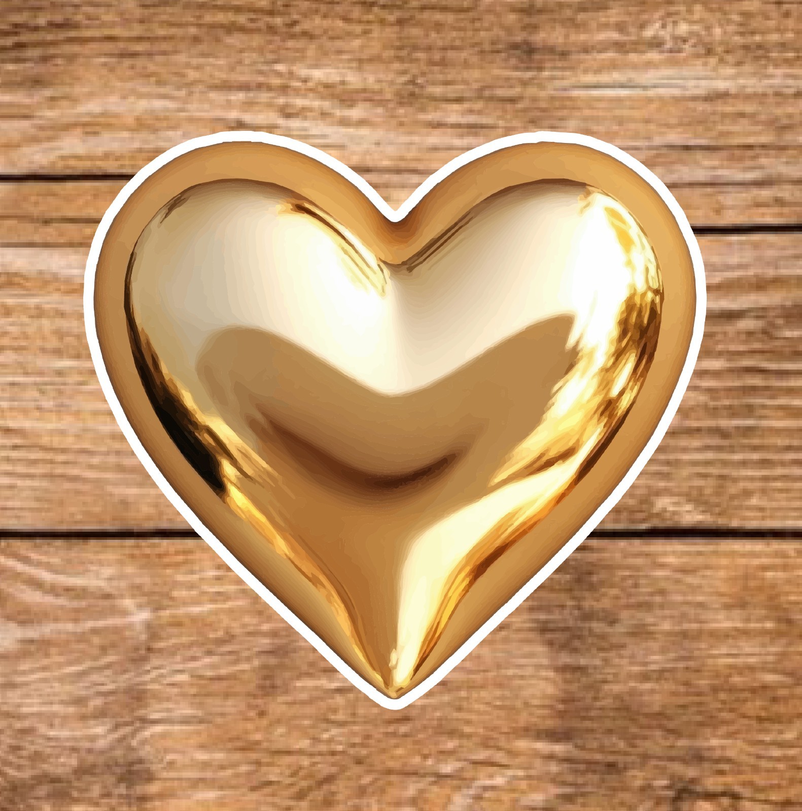 Love – 2 Pages (18 Sticker Set) 2in, Waterproof, Glossy Finish Vinyl.