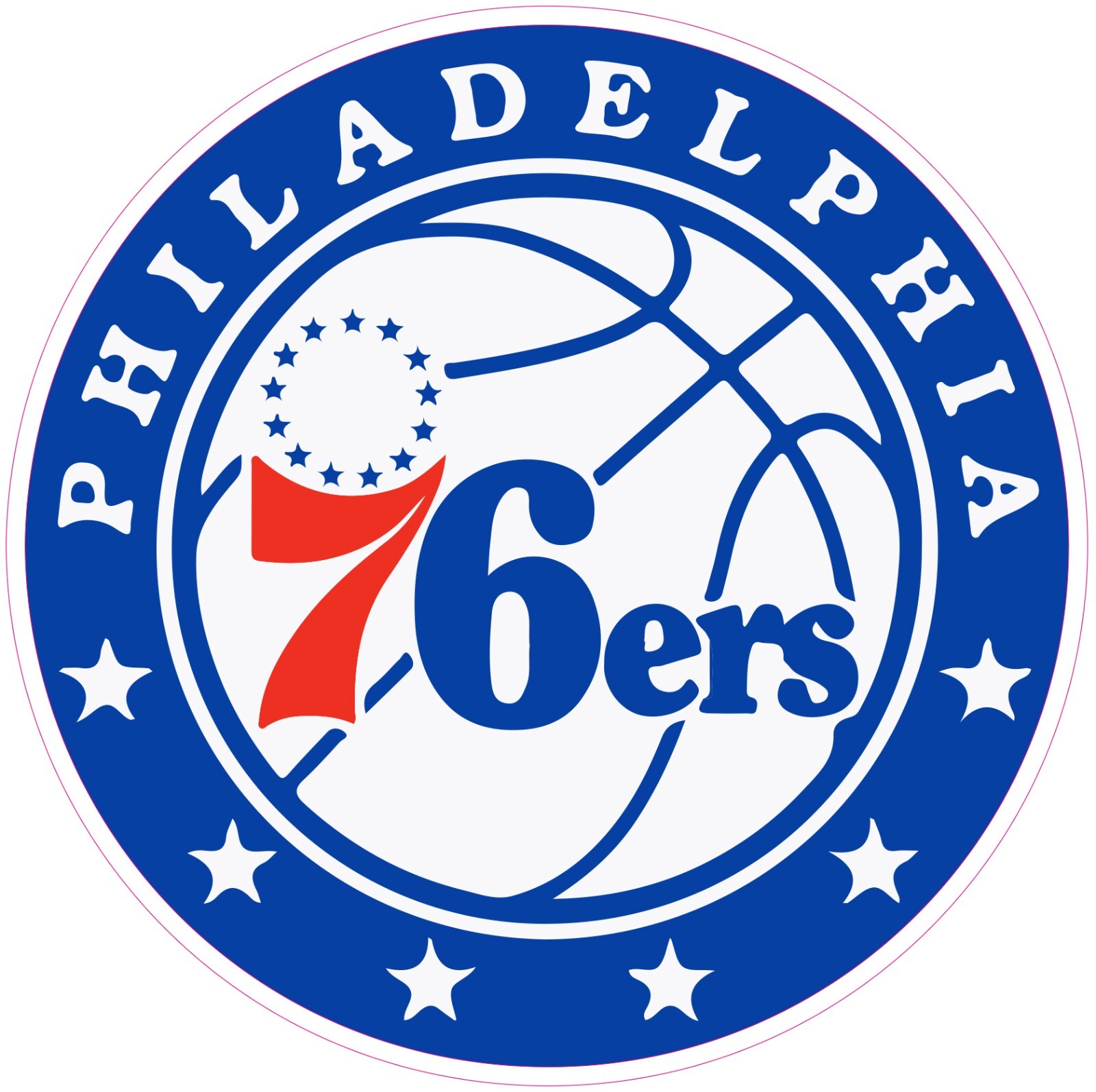 Philadelphia 76ers Basketball Vinyl Decal Sticker Car Truck Bumper Tumbler Mug