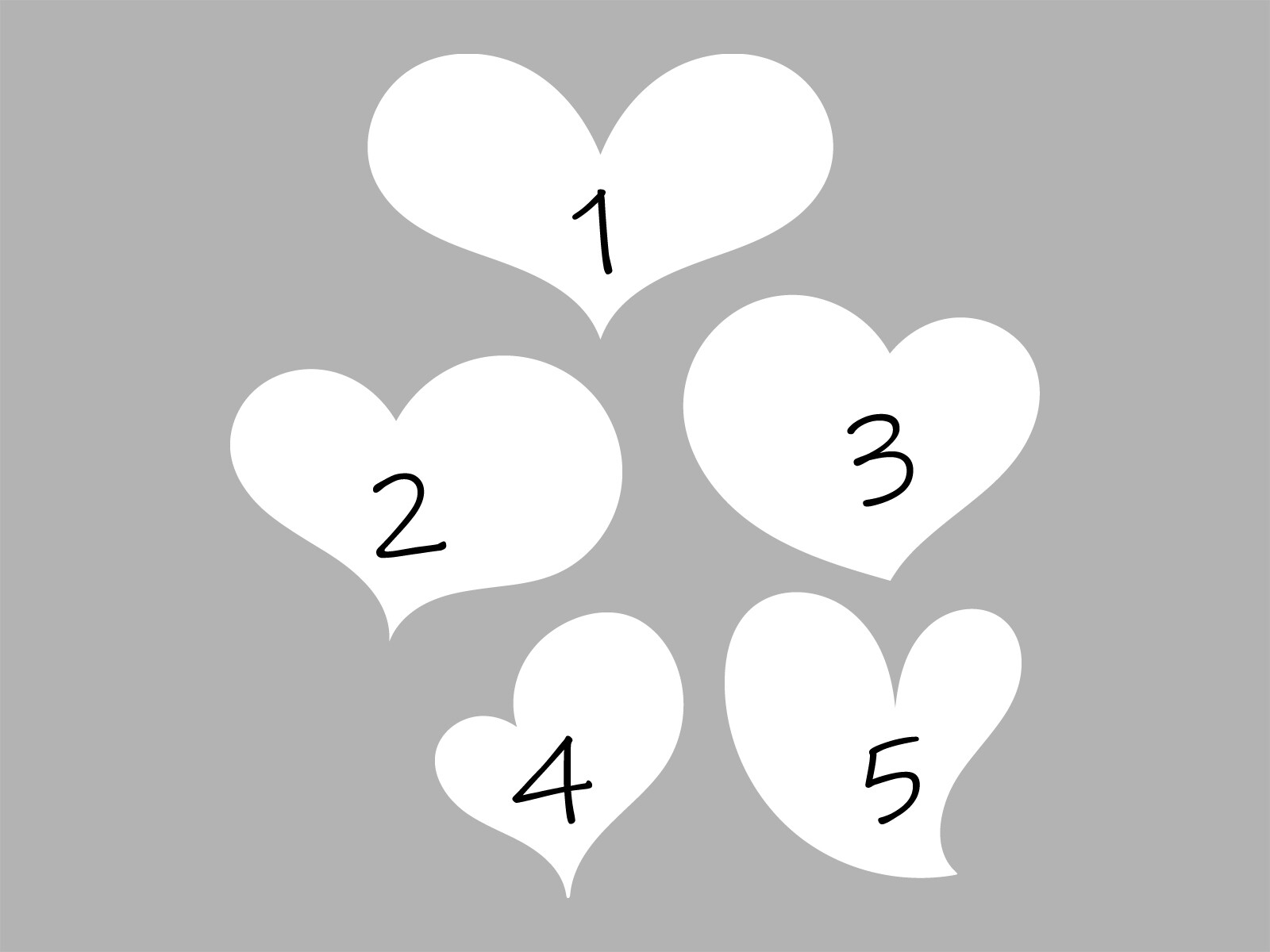 SET OF 5 HEART Stickers Vinyl Decal Waterproof Valentines Day Décor Tumbler Love