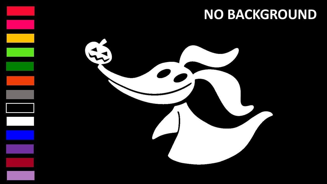 ZERO DOG GHOST, JACK SKELLINGTON'S DOG, NIGHTMARE, Decal Sticker for Car, Laptop