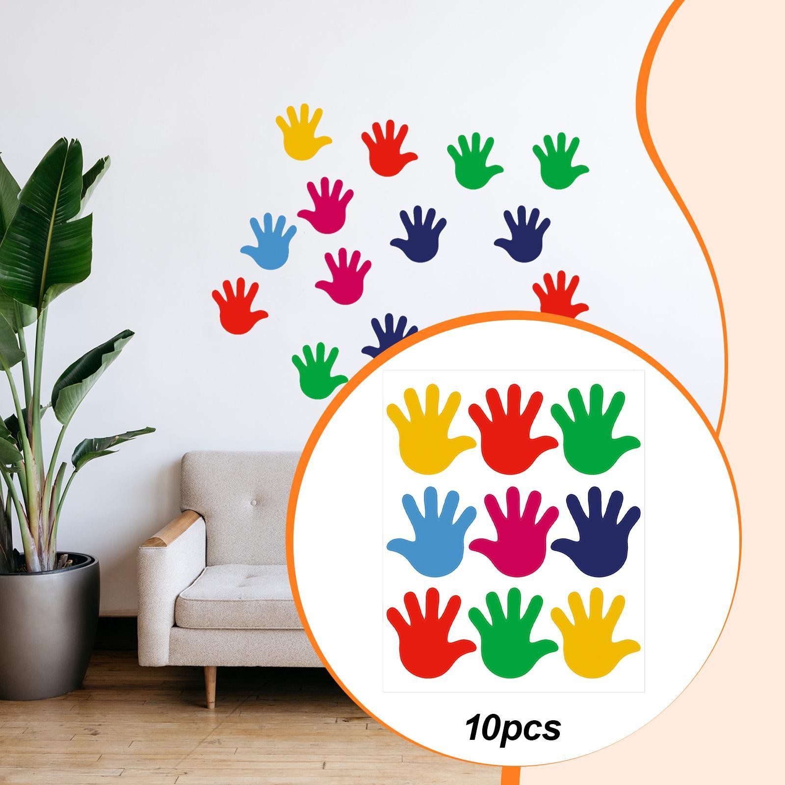 90 Pieces Colorful Handprint DIY Crafts for Envelope Party Supplies