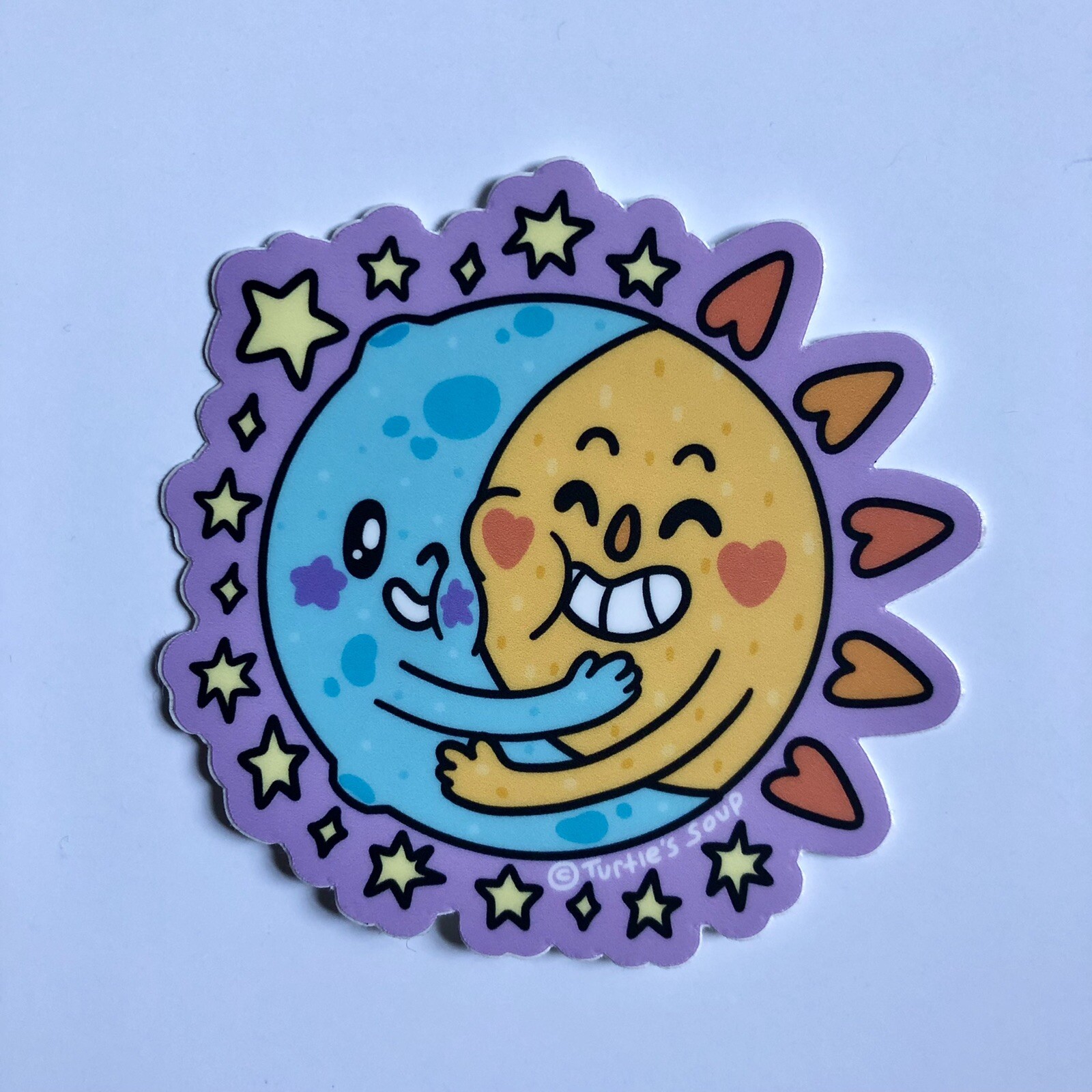 NEW! Turtle’s Soup SET OF 4 VINYL STICKERS / DECALS — 3×3” Cute Positivity Theme