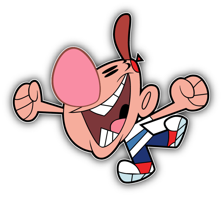 Grim Adventures Billy Happy Cartoon Car Bumper Sticker Decal 5"x 4"