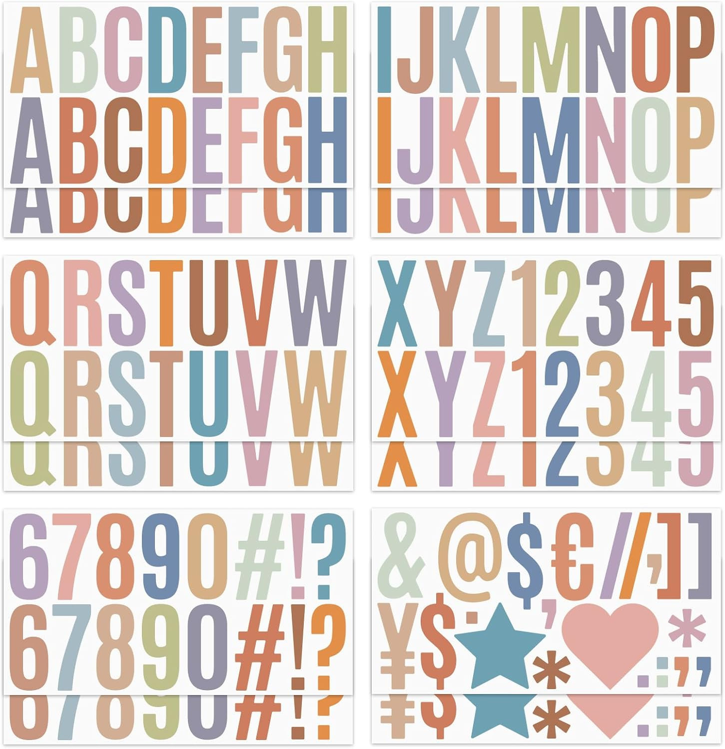 Letter ABC Sticker Large 2.5 Inch Alphabet Vinyl Decals for Poster Bulletin Boar