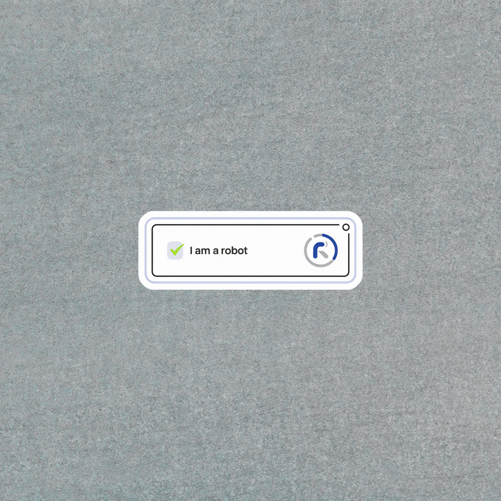 I Am a Robot reCAPTCHA Sticker – Funny Programming Laptop Decal #5132