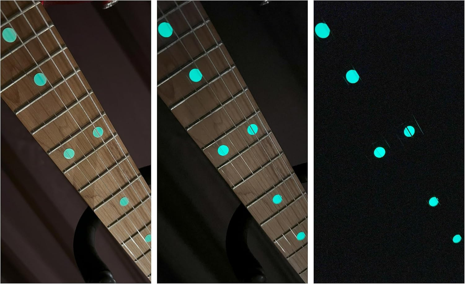 Guitar Fingerboard Fretboard Glow in The Dark Inlay Stickers Dots Markers