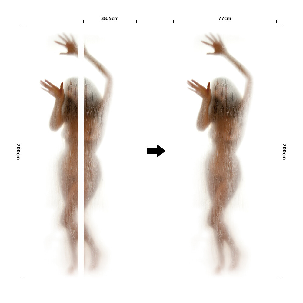 Sexy Naked Woman 3D Door Stickers Decal Mural Waterproof Self-adhesive Wallpaper