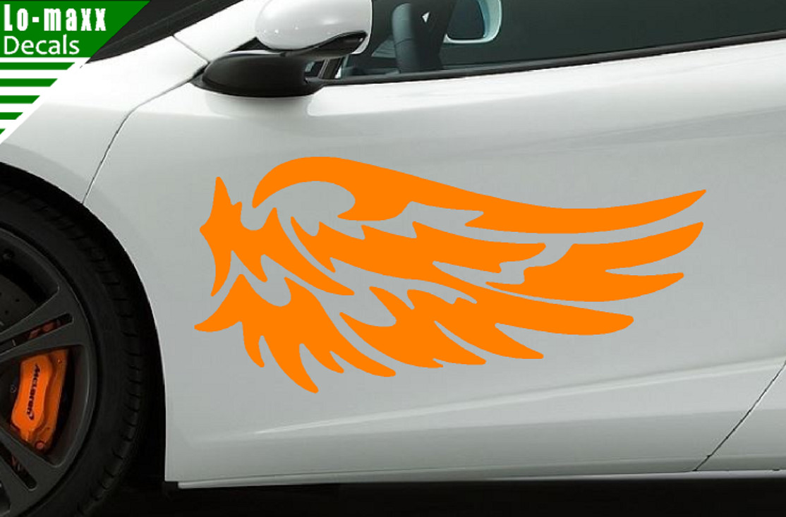 Set Of Angel Wings Car Truck SUV Boat Glass Superior Quality Die Cut Vinyl Decal