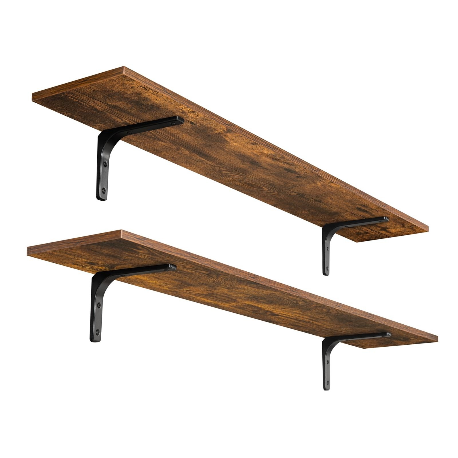DINZI LVJ Long Wall Shelves, 47.3Inch Wall Mounted Shelves Set of 2, Extra La…