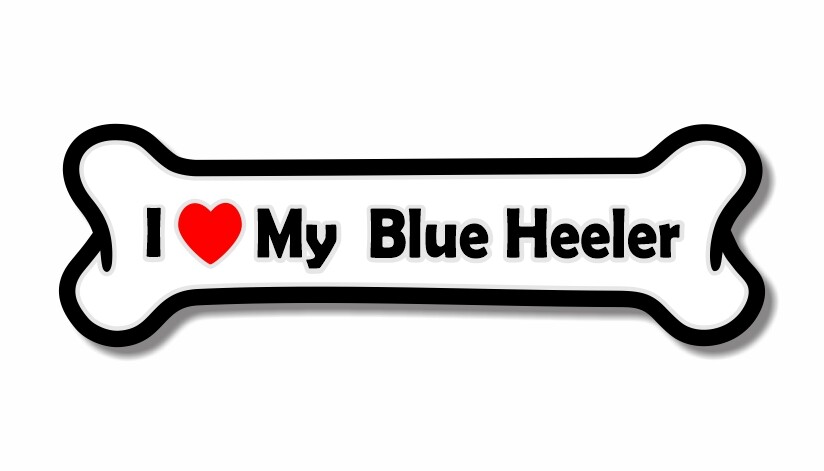 I Love My Blue Heeler Precision Cut Decal
