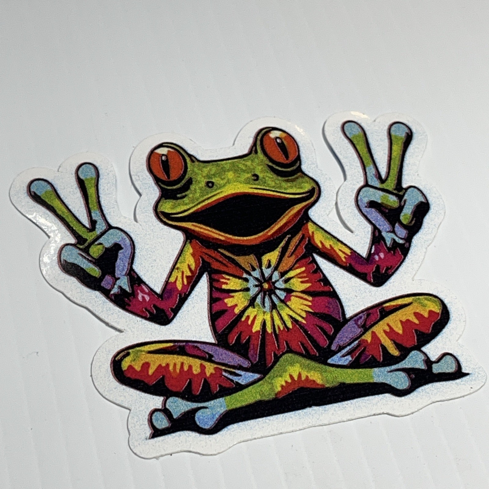 Peace Frog waterproof Vinyl sticker decal – 3”