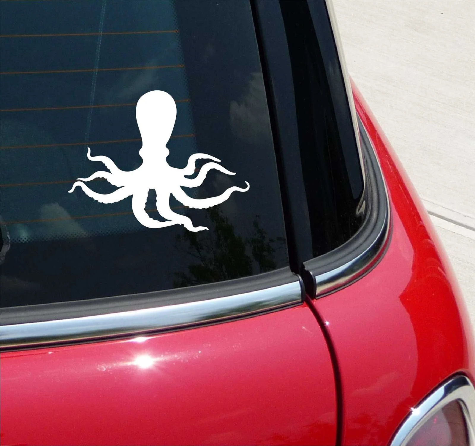 OCTOPUS SILHOUETTE OCEAN GRAPHIC DECAL STICKER ART CAR WALL DECOR