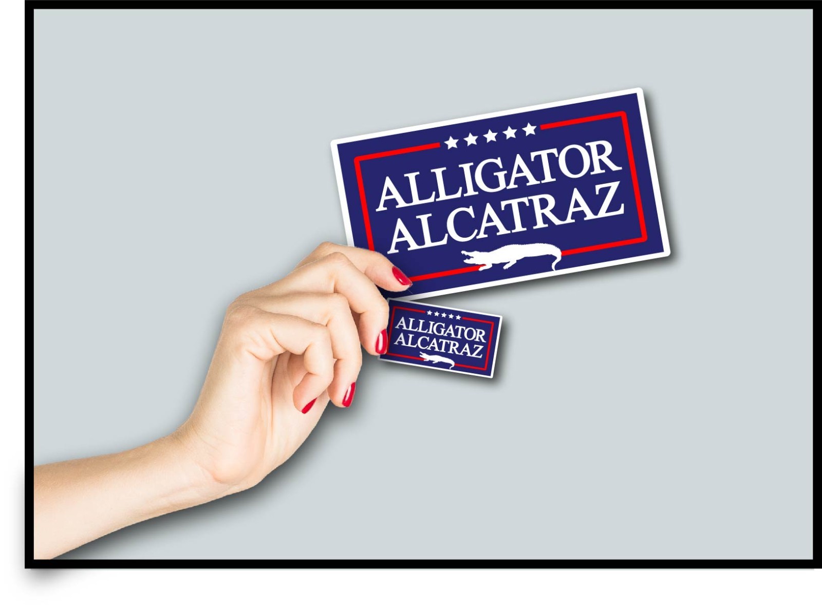 Alligator Alcatraz Decal Sticker Border Trump MAGA Merch 47 King USA Political