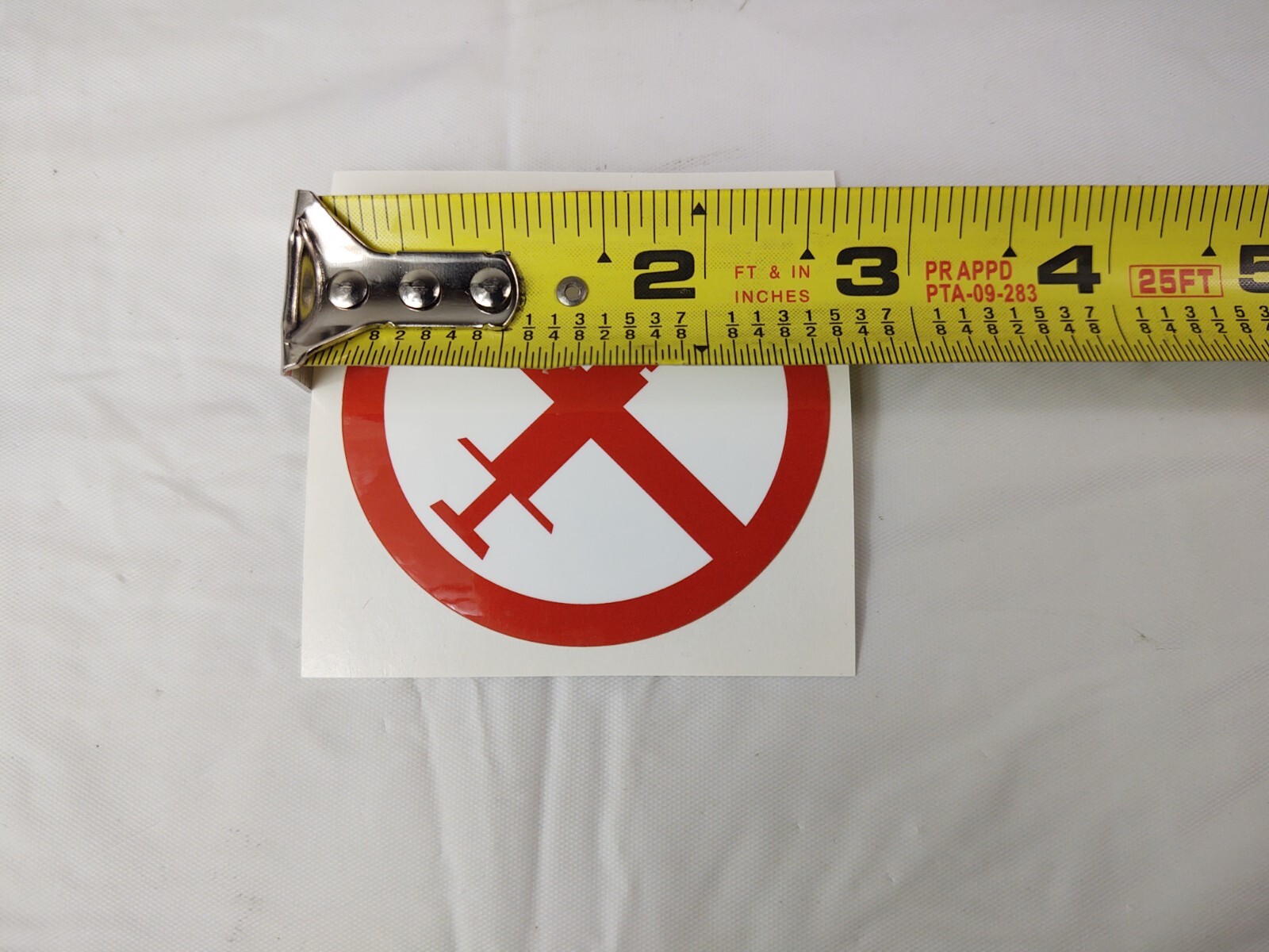 No Syringe Needles Round Trash Can Receptacle Stickers 12 Individual Stickers