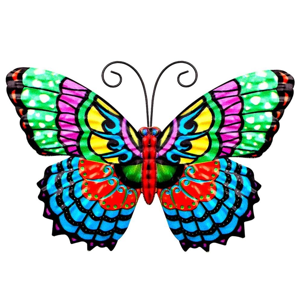 Eye Catching Metal Butterfly Wall Art Outdoor Garden Decor Multipal Color