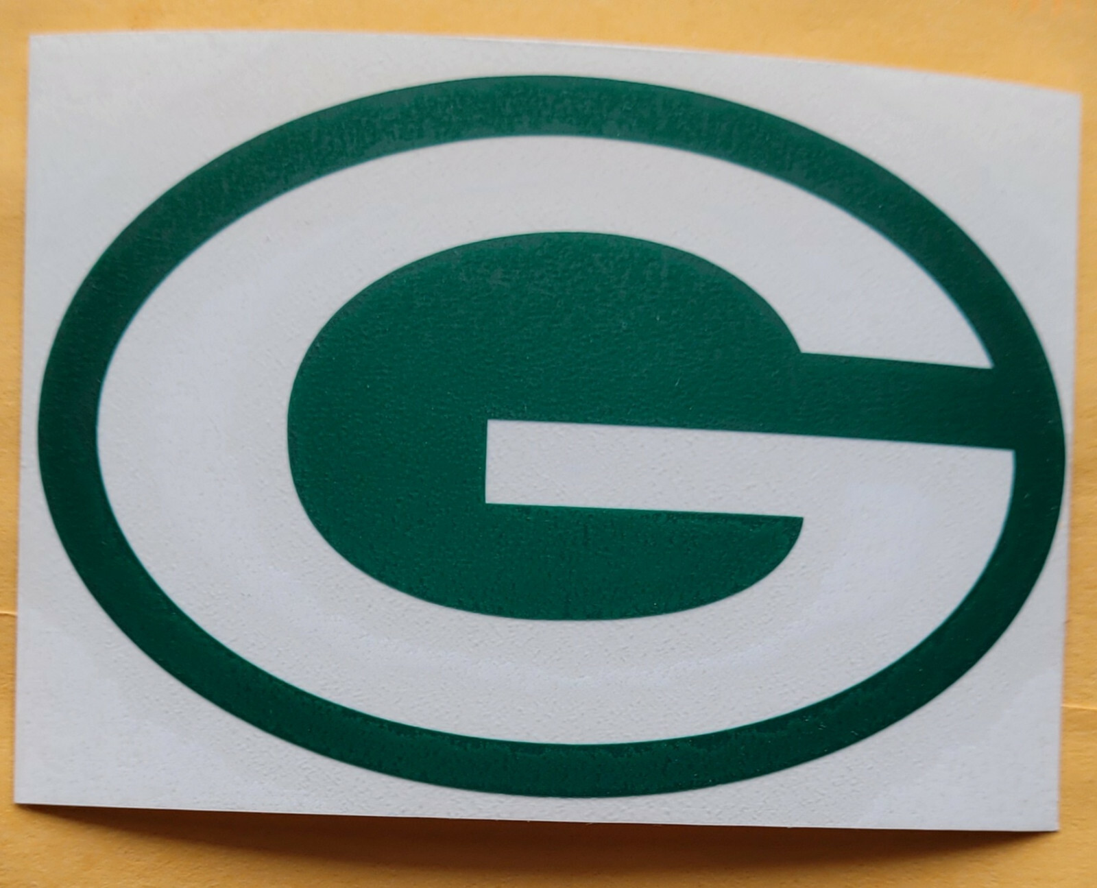 Green Bay Packers green "G" logo 3" Vinyl Decal Truck Car Window